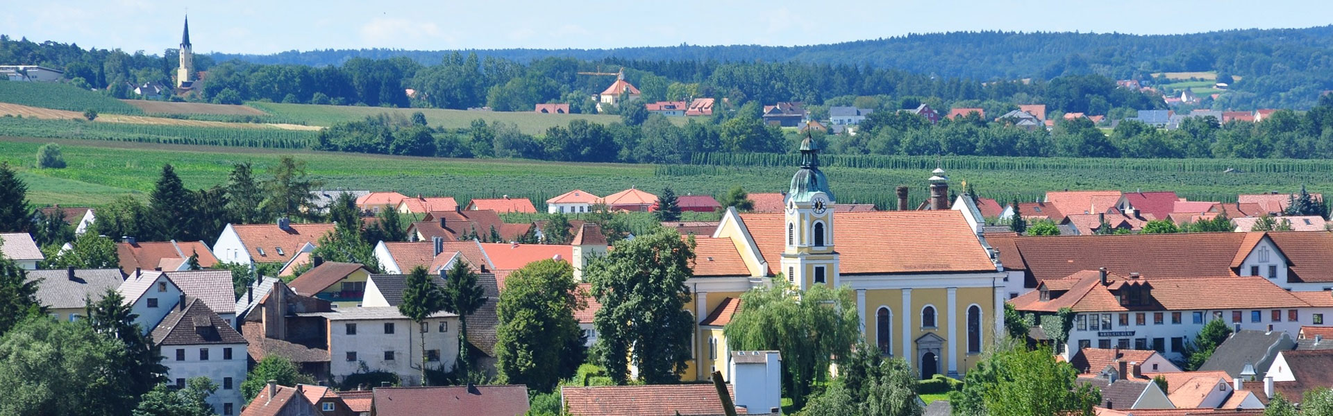 Headerbild - Ausblick auf Siegenburg