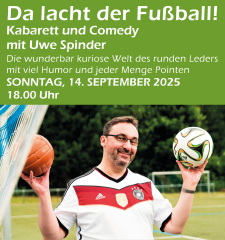 Da lacht der Fußball